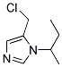 1-SEC-BUTYL-5-CHLOROMETHYL-1H-IMIDAZOLE 结构式