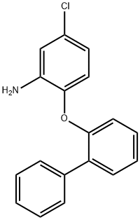2-([1,1'-BIPHENYL]-2-YLOXY)-5-CHLOROANILINE 结构式