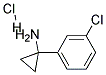 1-(3-CHLORO-PHENYL)-CYCLOPROPYLAMINE HYDROCHLORIDE 结构式