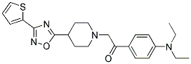 1-[4-(DIETHYLAMINO)PHENYL]-2-(4-[3-(2-THIENYL)-1,2,4-OXADIAZOL-5-YL]PIPERIDIN-1-YL)ETHANONE 结构式