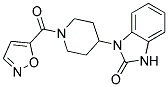1-[1-(ISOXAZOL-5-YLCARBONYL)PIPERIDIN-4-YL]-1,3-DIHYDRO-2H-BENZIMIDAZOL-2-ONE 结构式