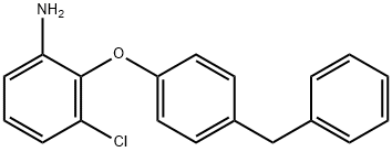 2-(4-BENZYLPHENOXY)-3-CHLOROANILINE 结构式