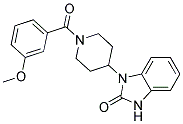 1-[1-(3-METHOXYBENZOYL)PIPERIDIN-4-YL]-1,3-DIHYDRO-2H-BENZIMIDAZOL-2-ONE 结构式