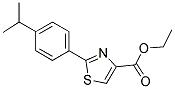 2-(4-ISOPROPYL-PHENYL)-THIAZOLE-4-CARBOXYLIC ACID ETHYL ESTER 结构式