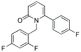 1-(2,4-DIFLUOROBENZYL)-6-(4-FLUOROPHENYL)PYRIDIN-2(1H)-ONE 结构式