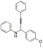 [1-(4-METHOXY-PHENYL)-3-PHENYL-PROP-2-YNYL]-PHENYL-AMINE 结构式