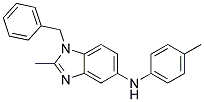 (1-BENZYL-2-METHYL-1H-BENZOIMIDAZOL-5-YL)-P-TOLYL-AMINE 结构式