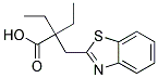 2-(1,3-苯并噻唑-2-基甲基)-2-乙基丁酸 结构式