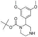 2-(3,5-DIMETHOXY-PHENYL)-PIPERAZINE-1-CARBOXYLIC ACID TERT-BUTYL ESTER 结构式