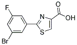 2-(3-Bromo-5-fluoro-phenyl)-thiazole-4-carboxylic acid 结构式