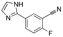 2-FLUORO-5-(1H-IMIDAZOL-2-YL)-BENZONITRILE 结构式