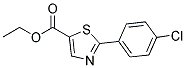 2-(4-CHLORO-PHENYL)-THIAZOLE-5-CARBOXYLIC ACID ETHYL ESTER 结构式