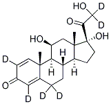 1,4-PREGNADIEN-11BETA,17ALPHA,21-TRIOL-3,20-DIONE-2,4,6,6,21,21-D6 结构式