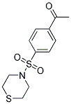 1-[4-(THIOMORPHOLINE-4-SULFONYL)-PHENYL]-ETHANONE 结构式