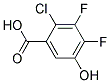 2-CHLORO-3,4-DIFLUORO-5-HYDROXY-BENZOIC ACID 结构式