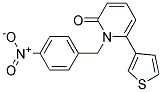 1-(4-NITROBENZYL)-6-THIEN-3-YLPYRIDIN-2(1H)-ONE 结构式