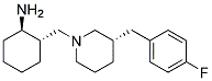 (1R,2S)-2-(((S)-3-(4-FLUOROBENZYL)PIPERIDIN-1-YL)METHYL) CYCLOHEXANAMINE 结构式