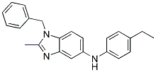 (1-BENZYL-2-METHYL-1H-BENZOIMIDAZOL-5-YL)-(4-ETHYL-PHENYL)-AMINE 结构式