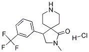 2-METHYL-4-(3-(TRIFLUOROMETHYL)PHENYL)-2,8-DIAZASPIRO[4.5]DECAN-1-ONE HYDROCHLORIDE 结构式