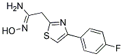 2-[4-(4-FLUOROPHENYL)-1,3-THIAZOL-2-YL]-N'-HYDROXYETHANIMIDAMIDE 结构式