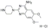 2-哌嗪-4-氨基-6,7-二甲氧基喹唑啉盐酸盐 结构式