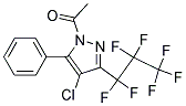 1-(4-氯-3-(全氟丙基)-5-苯基-1H-吡唑-1-基)乙-1-酮 结构式