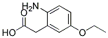 2-氨基-5-乙氧基苯乙酸 结构式