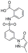 1-[3-(2-carboxyphenylaminosulfonyl)phenyl]-3-methyl-5-pyrazolone 结构式