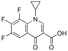 1-Cylopropyl-6,7,8-trifluoro-4-oxo-1,4-dihydro-quinoline-3-Carboxylic Acid 结构式