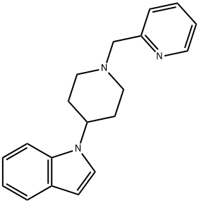 1-(1-(PYRIDIN-2-YLMETHYL)PIPERIDIN-4-YL)-1H-INDOLE 结构式