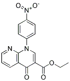 1-(4-NITRO-PHENYL)-4-OXO-1,4-DIHYDRO-[1,8]NAPHTHYRIDINE-3-CARBOXYLIC ACID ETHYL ESTER 结构式