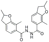 2,7-DIMETHYL-2,3-DIHYDRO-BENZOFURAN-6-CARBOXYLIC ACID N'-(2,7-DIMETHYL-2,3-DIHYDRO-BENZOFURAN-6-CARBONYL)-HYDRAZIDE 结构式