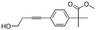 2-[4-(4-HYDROXY-BUT-1-YNYL)-PHENYL]-2-METHYL-PROPIONIC ACID METHYL ESTER 结构式