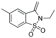 2-Ethyl-5-methyl-3-methylene-2,3-dihydro-benzo[d]isothiazole 1,1-dioxide 结构式