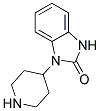 1-(4-Piperidinyl)-1,3-dihydro-2H-benzimidazol-2-one 结构式