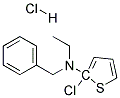 2-Chloro-2-Thienyl Ethyl Benzylamine Hydrochloride 结构式
