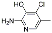 2-AMINO-3-HYDROXY-4-CHLORO-5-PICOLINE 结构式