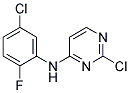 2-chloro-N-(5-chloro-2-fluorophenyl)pyrimidin-4-amine 结构式