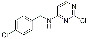 2-chloro-N-(4-chlorobenzyl)pyrimidin-4-amine 结构式
