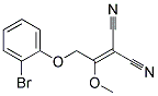 [2-(2-bromophenoxy)-1-methoxyethylidene]propanedinitrile 结构式