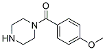 1-[(4-methoxyphenyl)carbonyl]piperazine 结构式