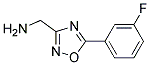 1-[5-(3-fluorophenyl)-1,2,4-oxadiazol-3-yl]methanamine 结构式