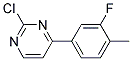 2-Chloro-4-(3-fluoro-4-methyl-phenyl)-pyrimidine 结构式
