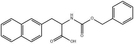 2-{[(benzyloxy)carbonyl]amino}-3-naphthalen-2-ylpropanoic acid 结构式