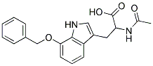 2-(acetylamino)-3-[7-(benzyloxy)-1H-indol-3-yl]propanoic acid 结构式