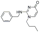 1-Butyl-2-(N-benzylamino)-pyrimidin-4-one 结构式