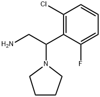 2-(2-氯-6-氟苯基)-2-(吡咯烷-1-基)乙烷-1-胺 结构式
