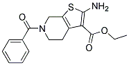 2-AMINO-6-BENZOYL-4,5,6,7-TETRAHYDRO-THIENO[2,3-C]PYRIDINE-3-CARBOXYLIC ACID ETHYL ESTER 结构式