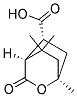 (1a,4a,5a)-1,8,8-Trimethyl-3-oxo-2-oxabicyclo(2.2.2)octane-5-carboxylicacid 结构式