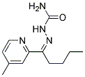 1-(4-METHYL-2-PYRIDYL)-1-PENTANONESEMICARBAZONE 结构式